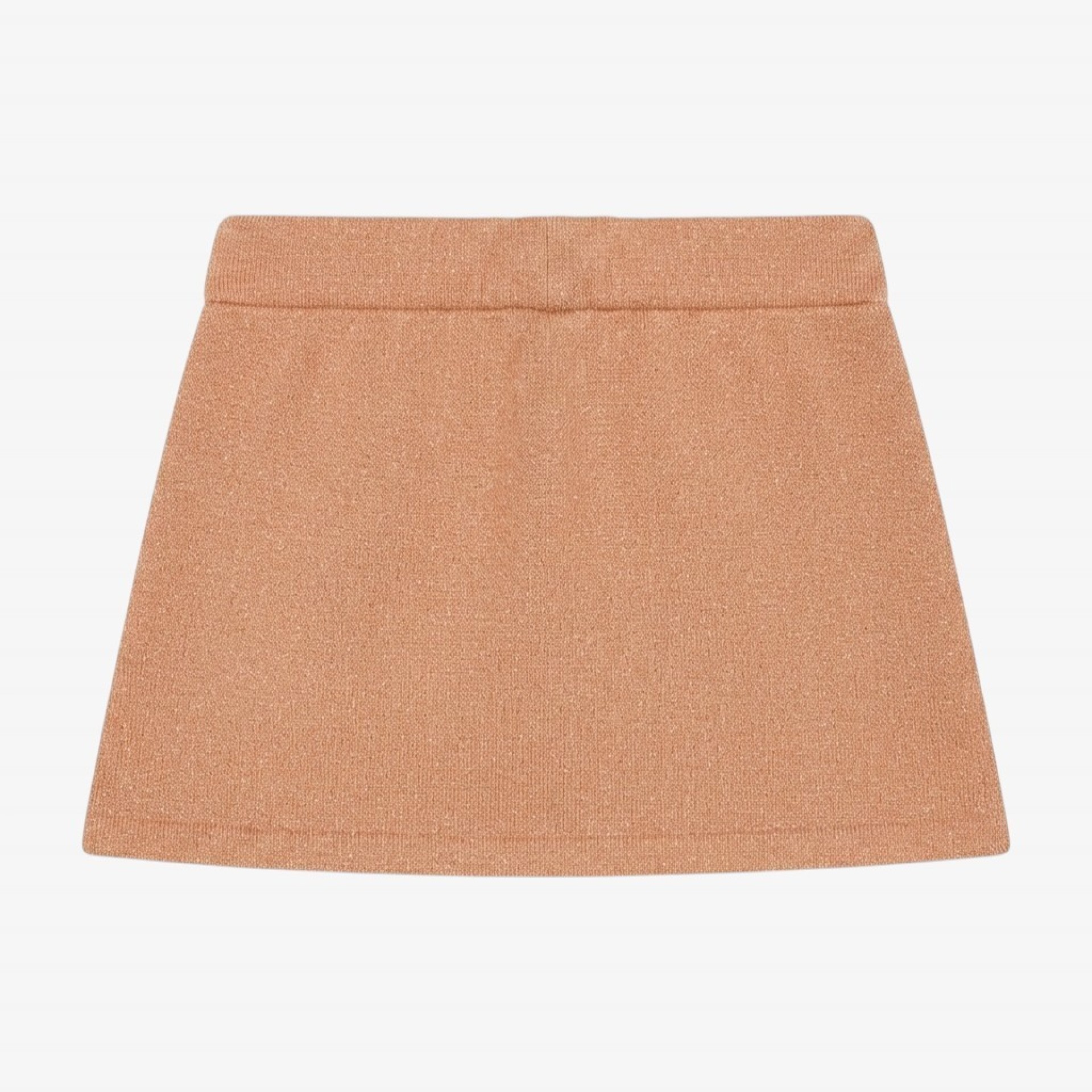 Pink knit skirt with pockets