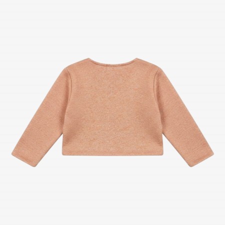 Pink knit cardigan with bows Pink knit cardigan with bows