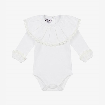 Body/T-shirt with heart-shaped lace collar Body/T-shirt with heart-shaped lace collar