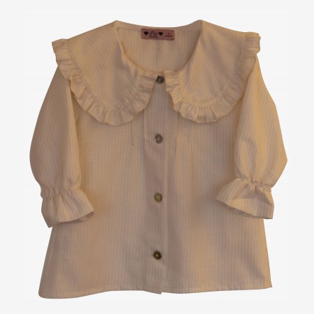 Off-white blouse with gold thread Off-white blouse with gold thread