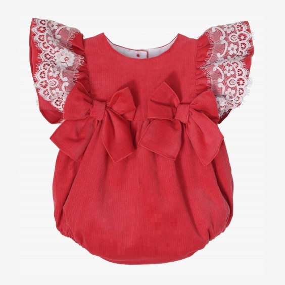 Fofo bombazine coral com renda de tule Fofo bombazine coral com renda de tule