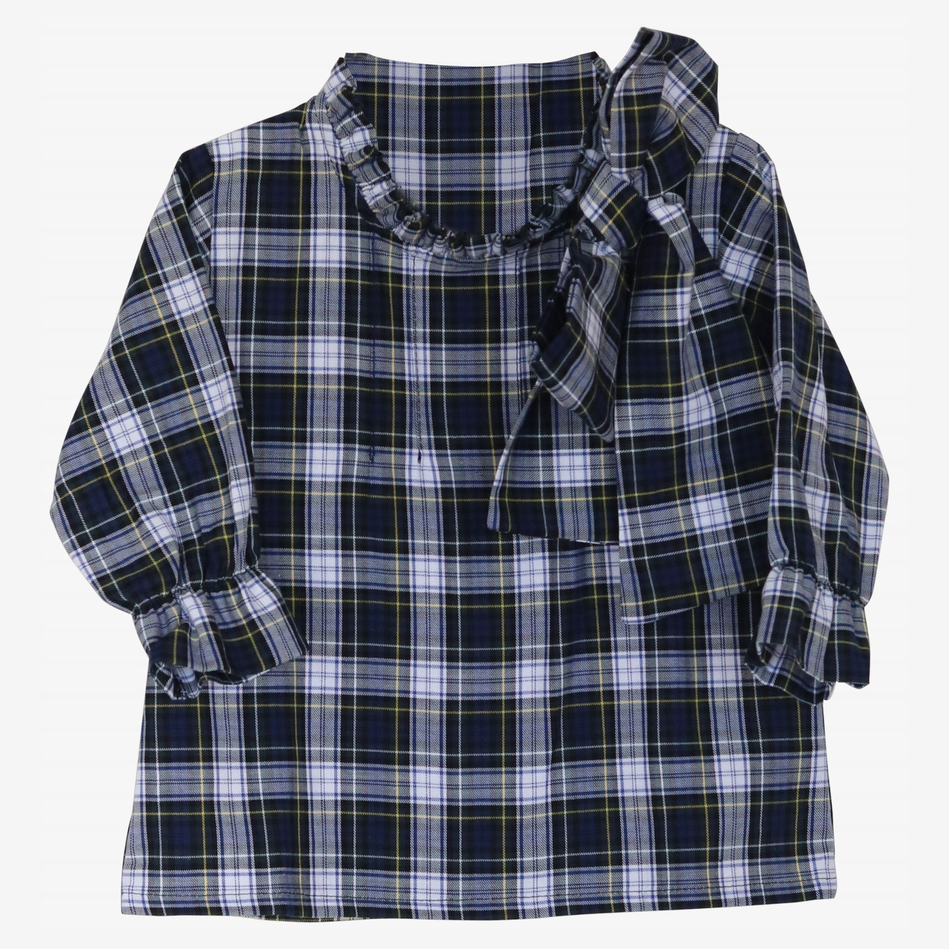 Blue plaid shirt