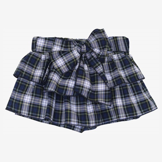 Blue plaid skort 