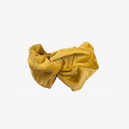 Yellow velvet turban Yellow velvet turban