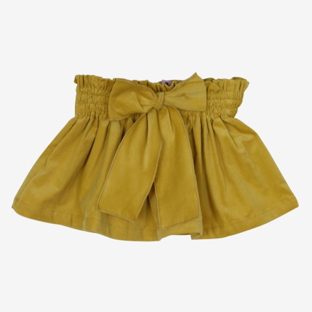 yellow corduroy skirt