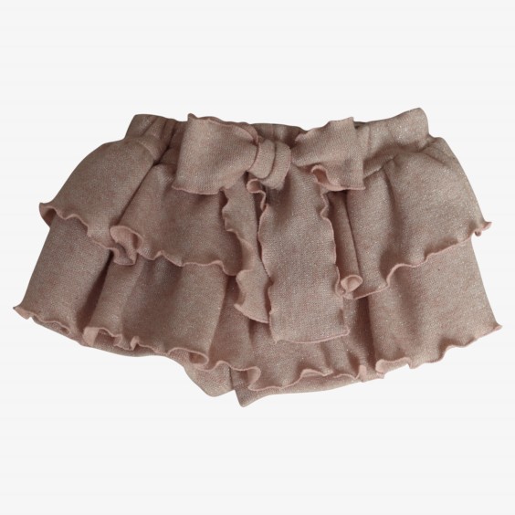 Pink knit skort