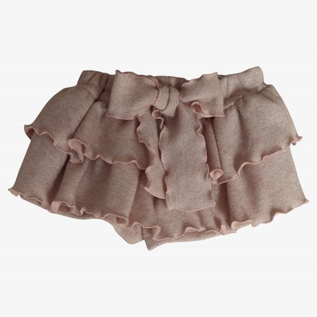 Pink knit skort
