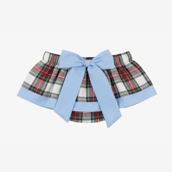 Ivory and red checkered bloomer 