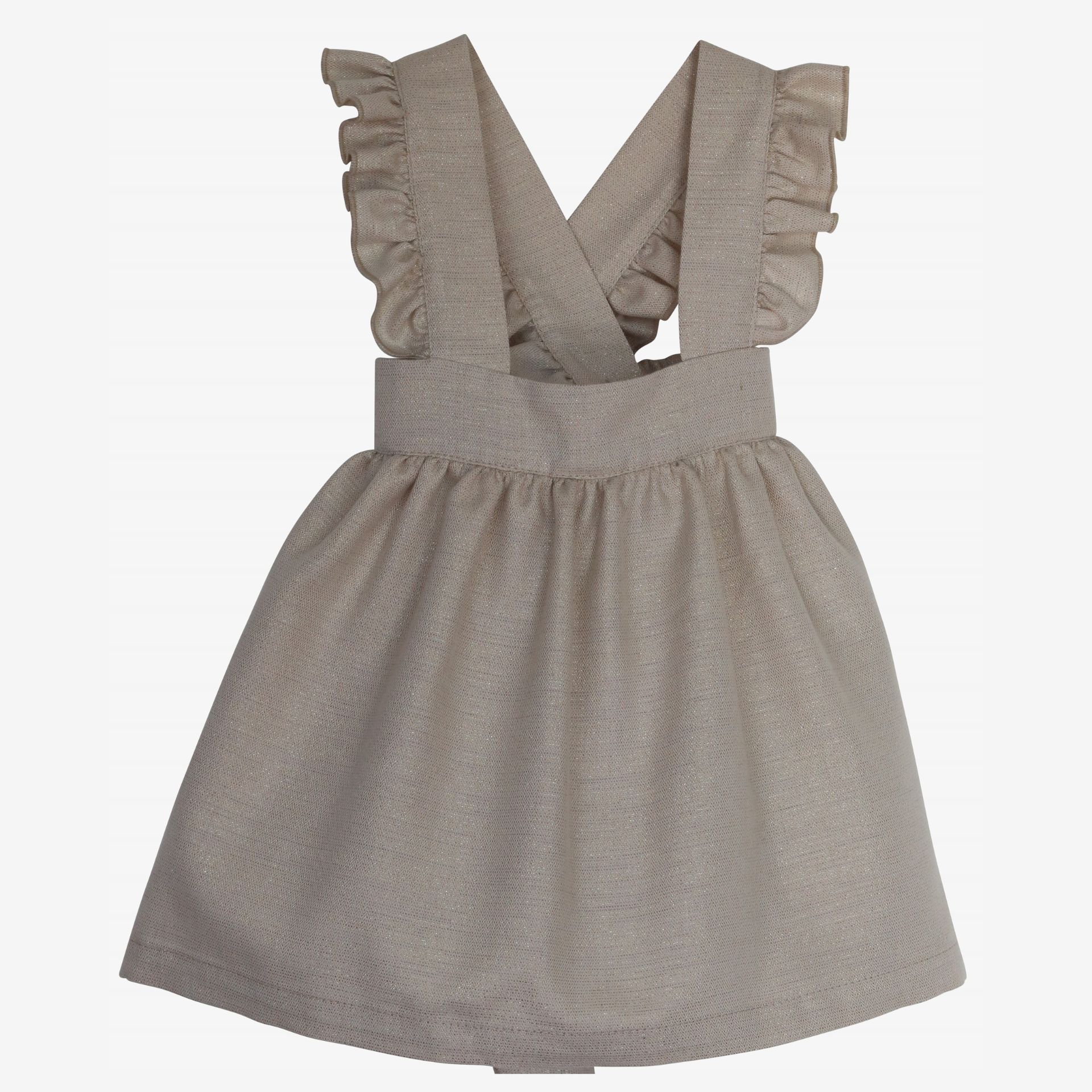 robe dorée à bretelles