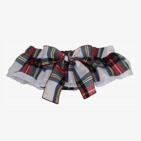 Red checkered bloomer with lace Red checkered bloomer with lace