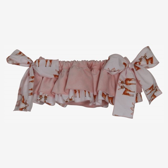Pink velvet bloomer with Bambi ruffle Pink velvet bloomer with Bambi ruffle
