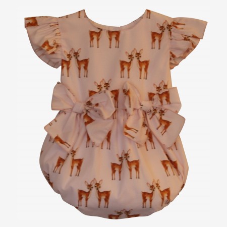 Deer romper with bows