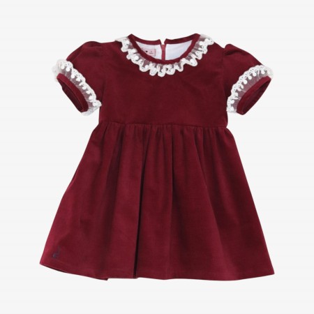 Bordeaux velvet dress with tulle Bordeaux velvet dress with tulle