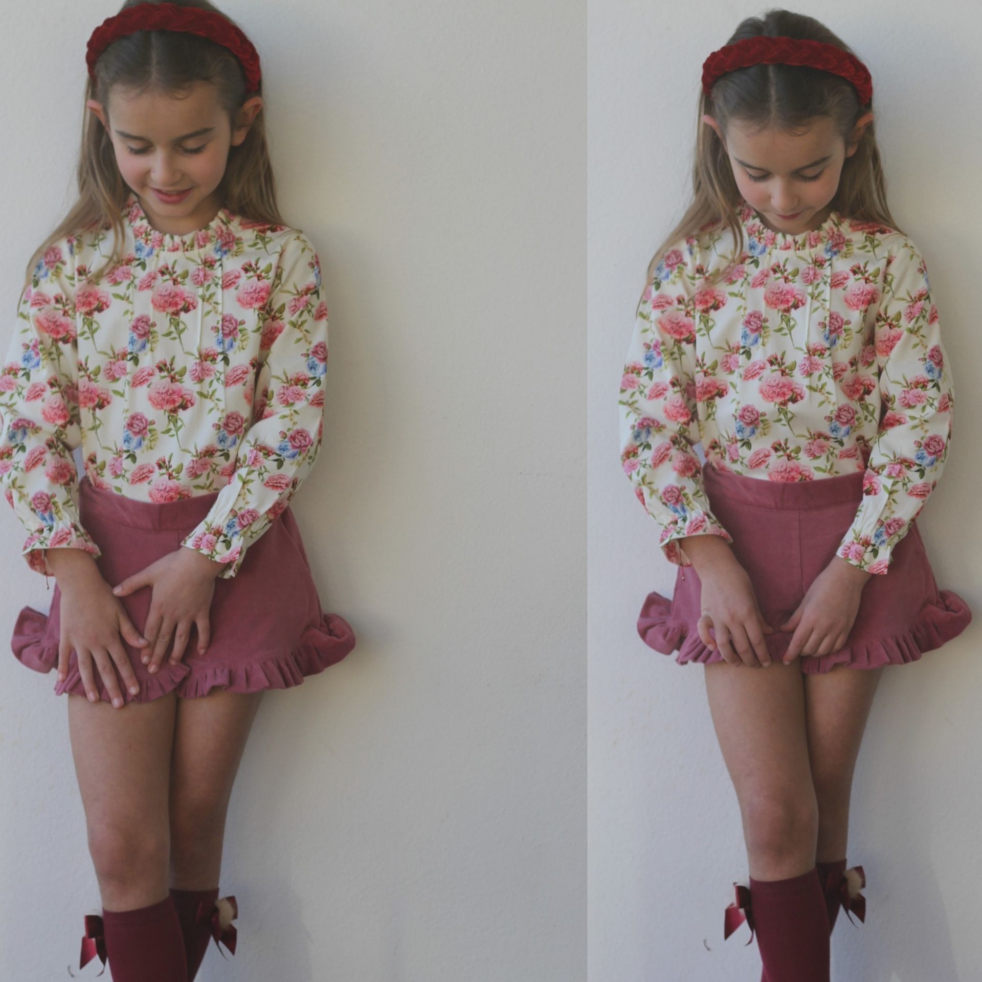 floral blouse