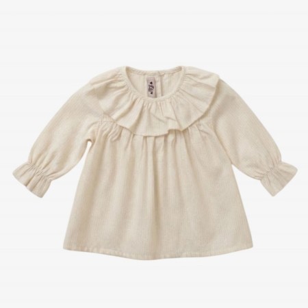Off-white blouse with gold thread Off-white blouse with gold thread