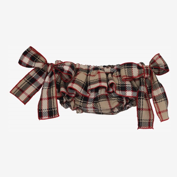 Cream checkered bloomer Cream checkered bloomer
