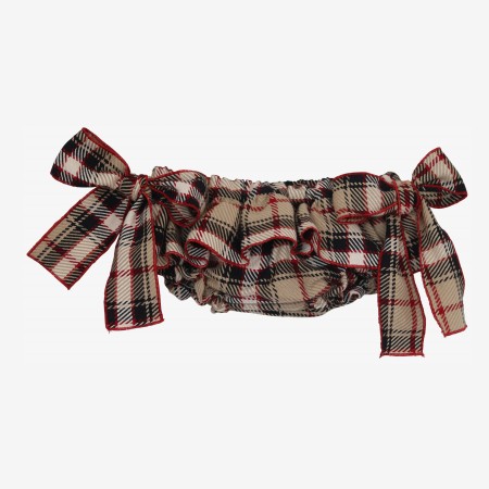 Cream checkered bloomer Cream checkered bloomer