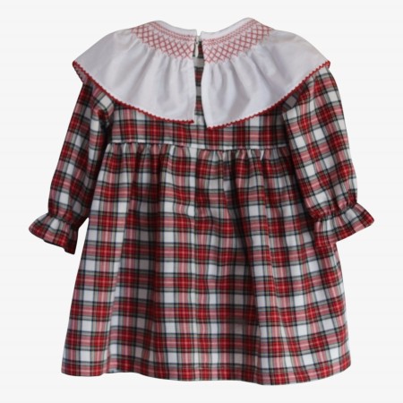 Red plaid dress