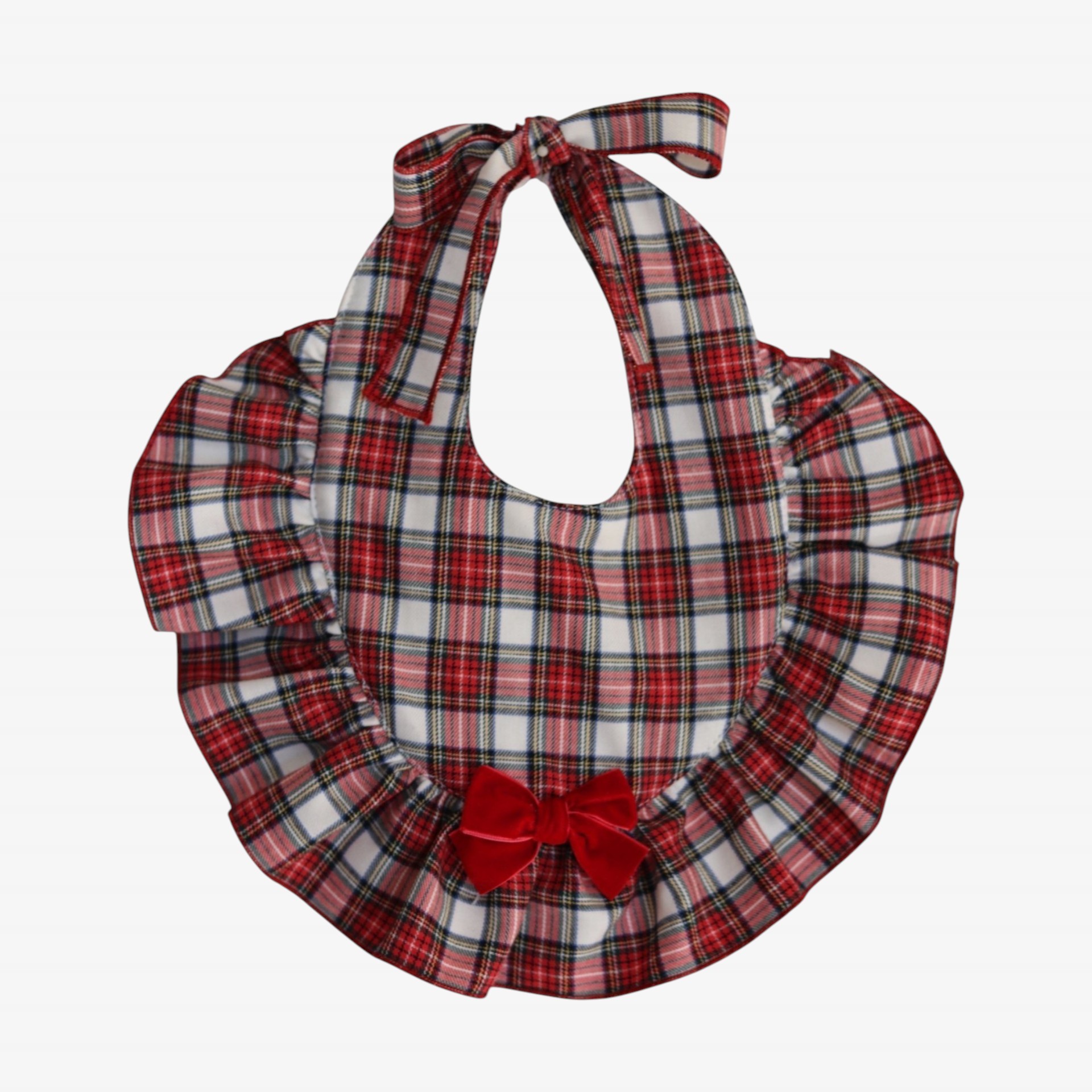 Babete xadrez vermelho