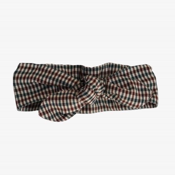 Green and brown gingham ribbon Green and brown gingham ribbon