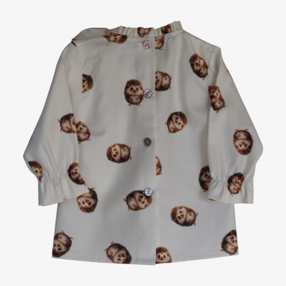 Hedgehog blouse with bow