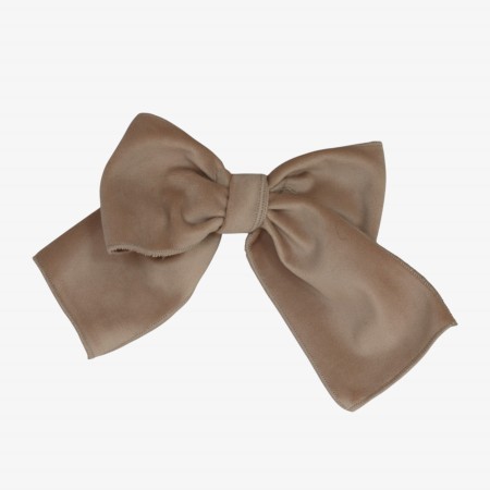 N�ud en velours cr�me