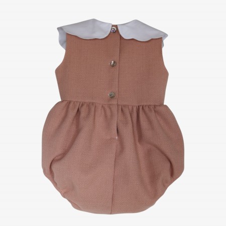 Barboteuse Tweed saumon Barboteuse Tweed saumon
