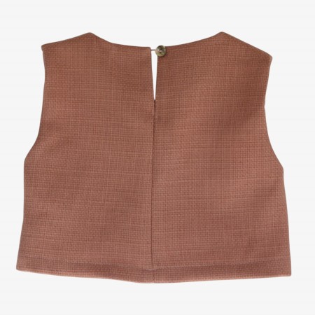 Blouse en tweed saumon Blouse en tweed saumon