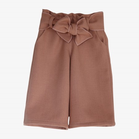 pantalon en tweed saumon
