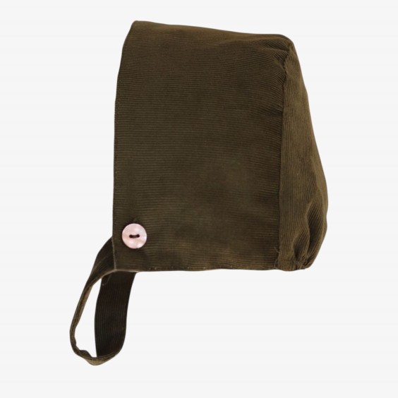 bonnet en velours côtelé vert olive bonnet en velours côtelé vert olive