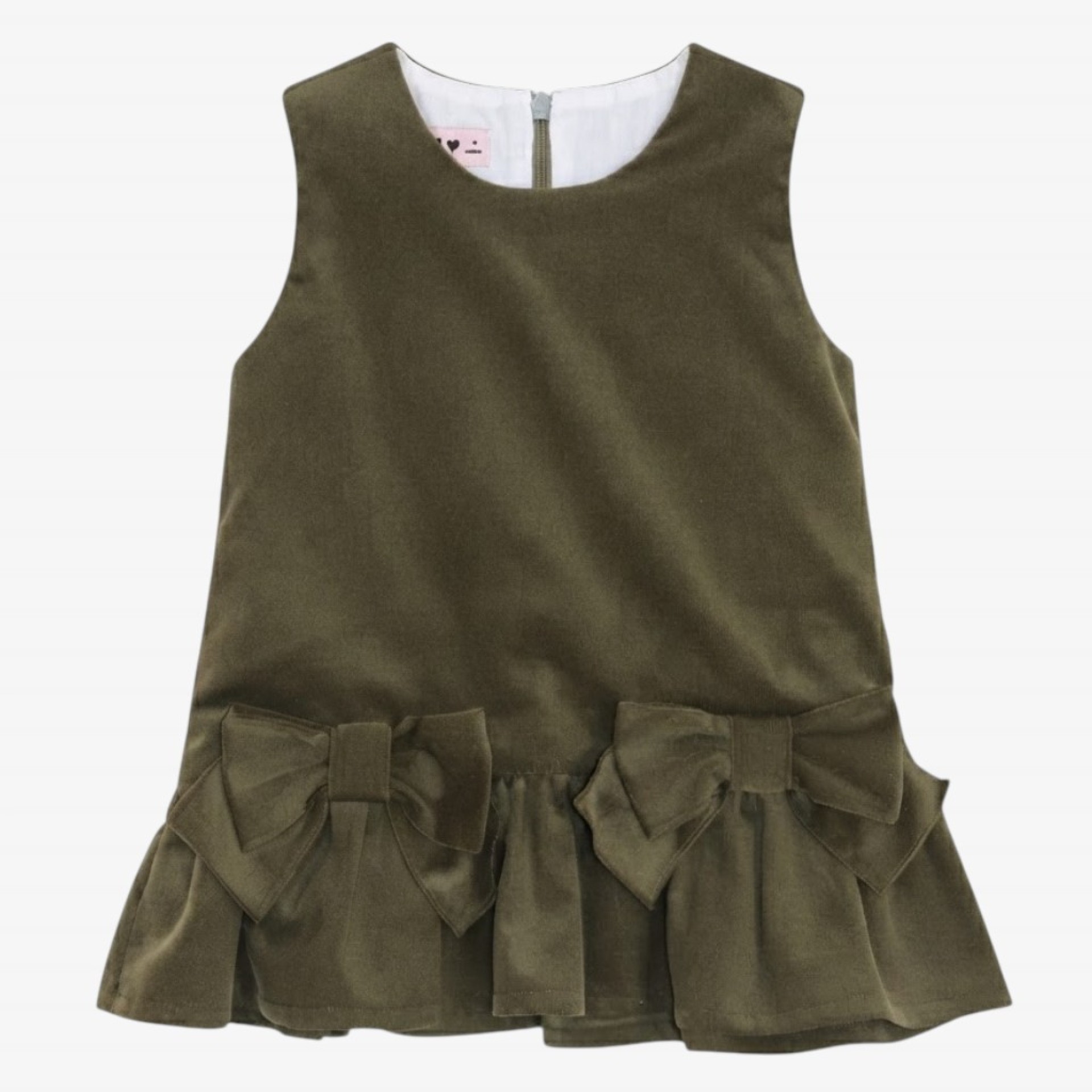 robe en velours côtelé vert