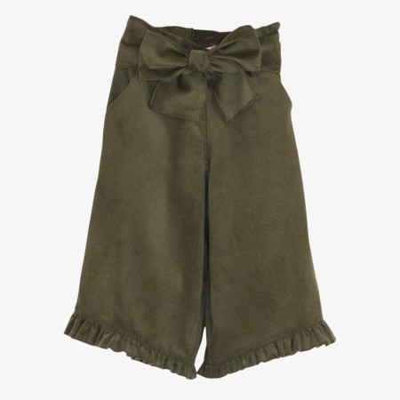 pantalon en velours c�tel� vert olive