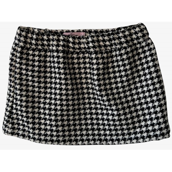 Pied-de-poule skirt