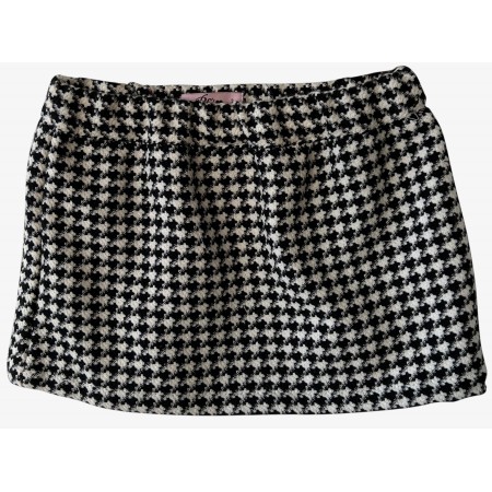 Pied-de-poule skirt