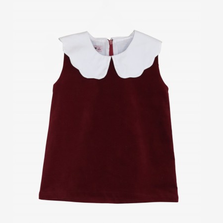 Robe bordeaux à col Robe bordeaux à col