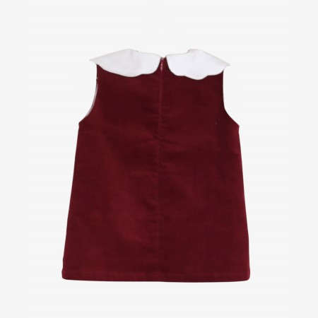 Robe bordeaux à col Robe bordeaux à col