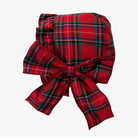 Red plaid bonnet Red plaid bonnet