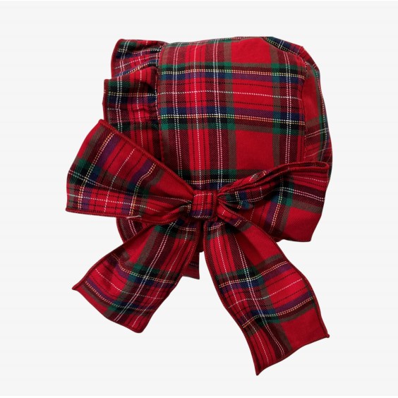 Red plaid bonnet