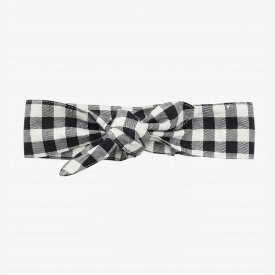 Black and white checkered hairband