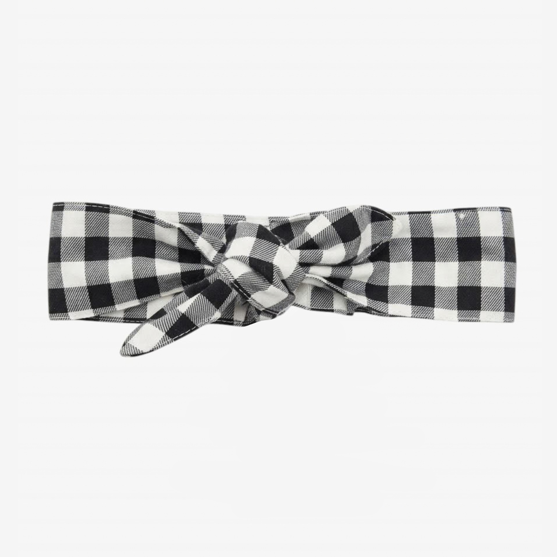 Black and white checkered hairband