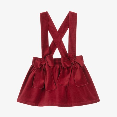 Bordeaux velvet skirt with straps Bordeaux velvet skirt with straps