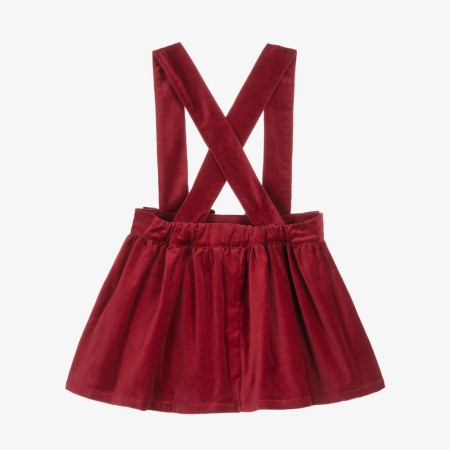 Bordeaux velvet skirt with straps Bordeaux velvet skirt with straps