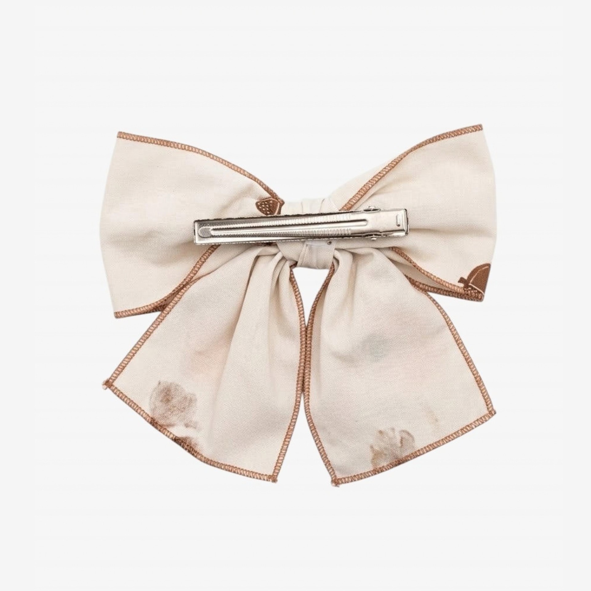 Hair bow with acorns