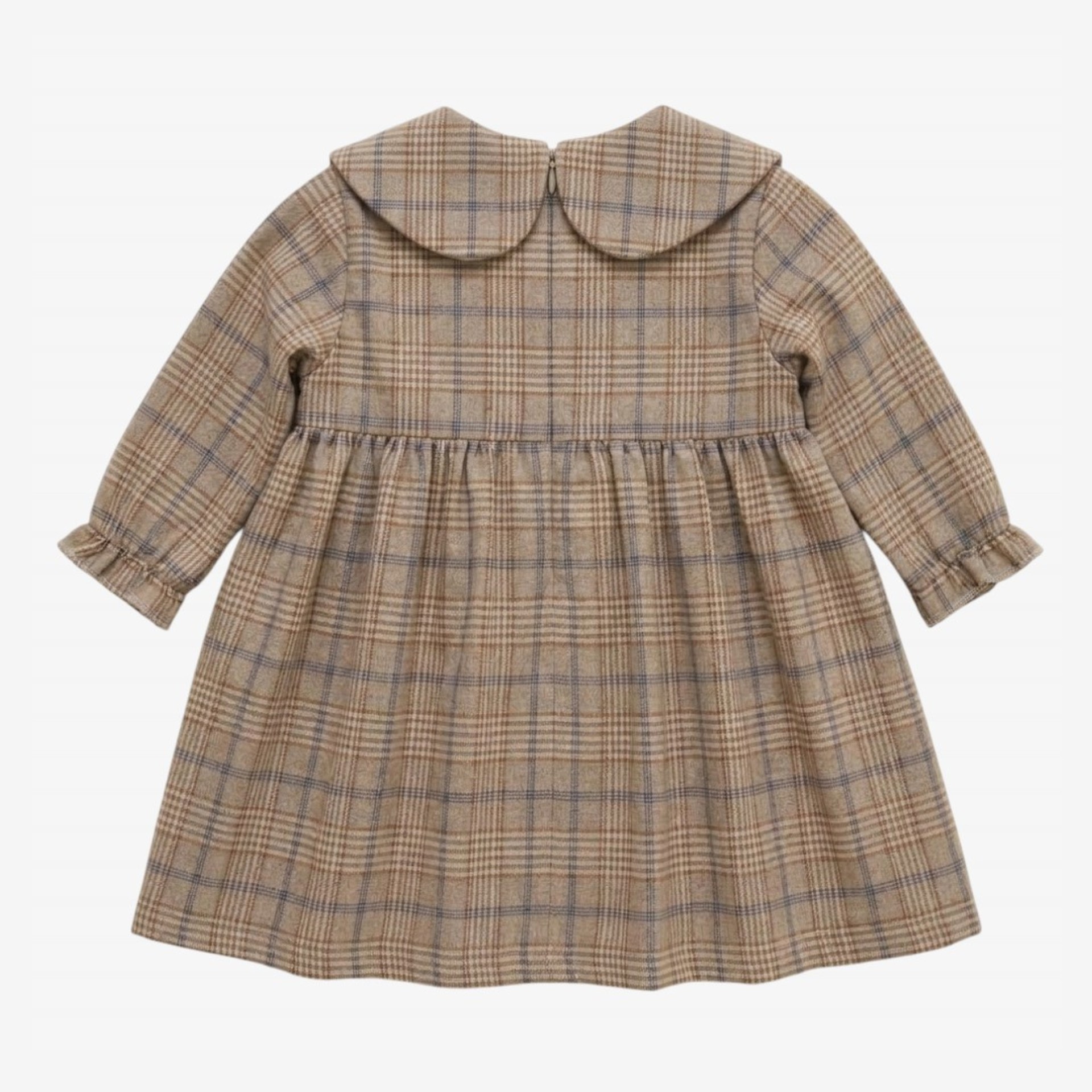 Brown plaid dress