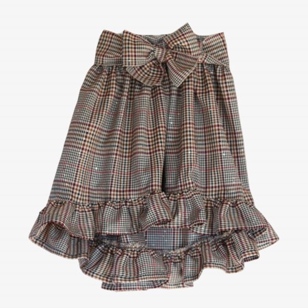Cream and burgundy plaid skirt Cream and burgundy plaid skirt