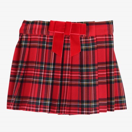 Red plaid pleated skirt Red plaid pleated skirt