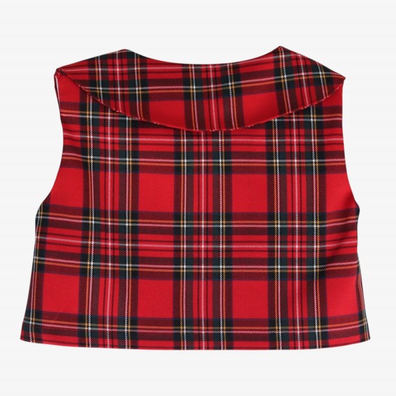 Red plaid vest