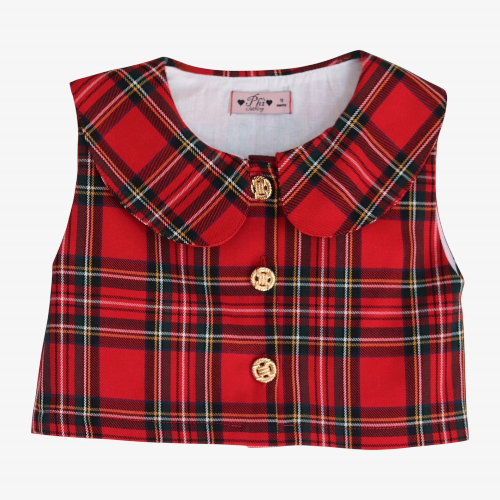 Red plaid vest