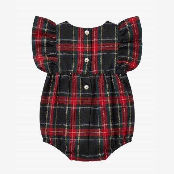 Fofo xadrez preto e vermelho com laços